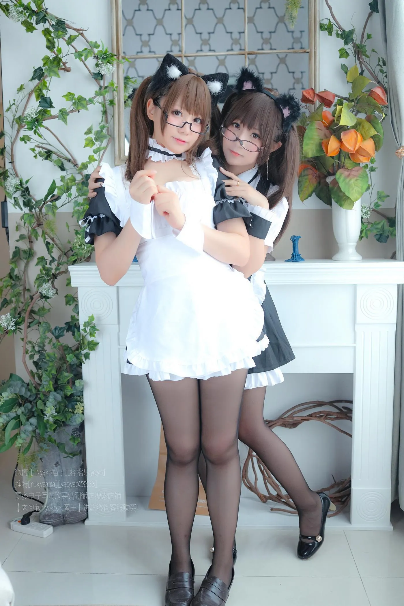 Nyako喵子 – NO.10 摇摇乐 双人女仆[23] [49P]插图7